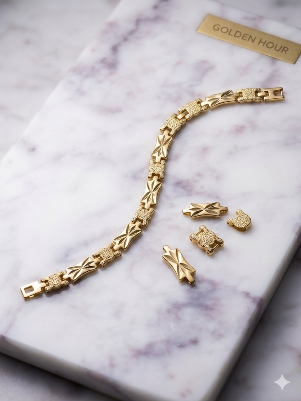 Elegant 14k Gold - Filled Over Sterling Silver XOXO Bracelet